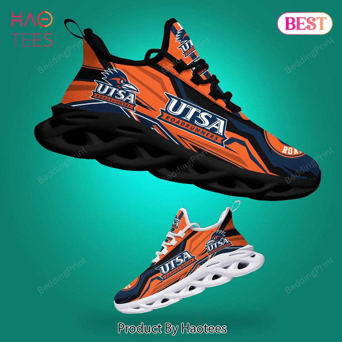 UTSA Roadrunners NCAA Blue Orange Color Max Soul Shoes