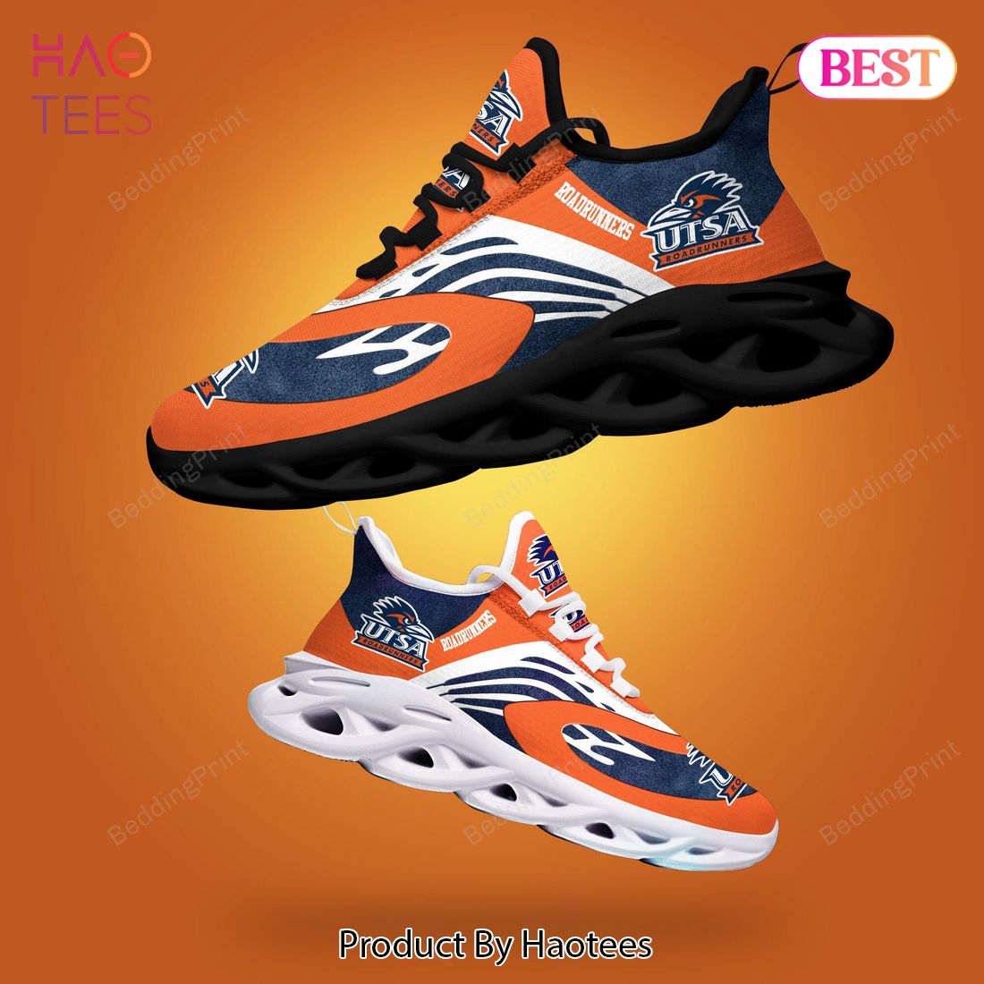 UTSA Roadrunners NCAA Hot Trend Blue Mix Orange Max Soul Shoes