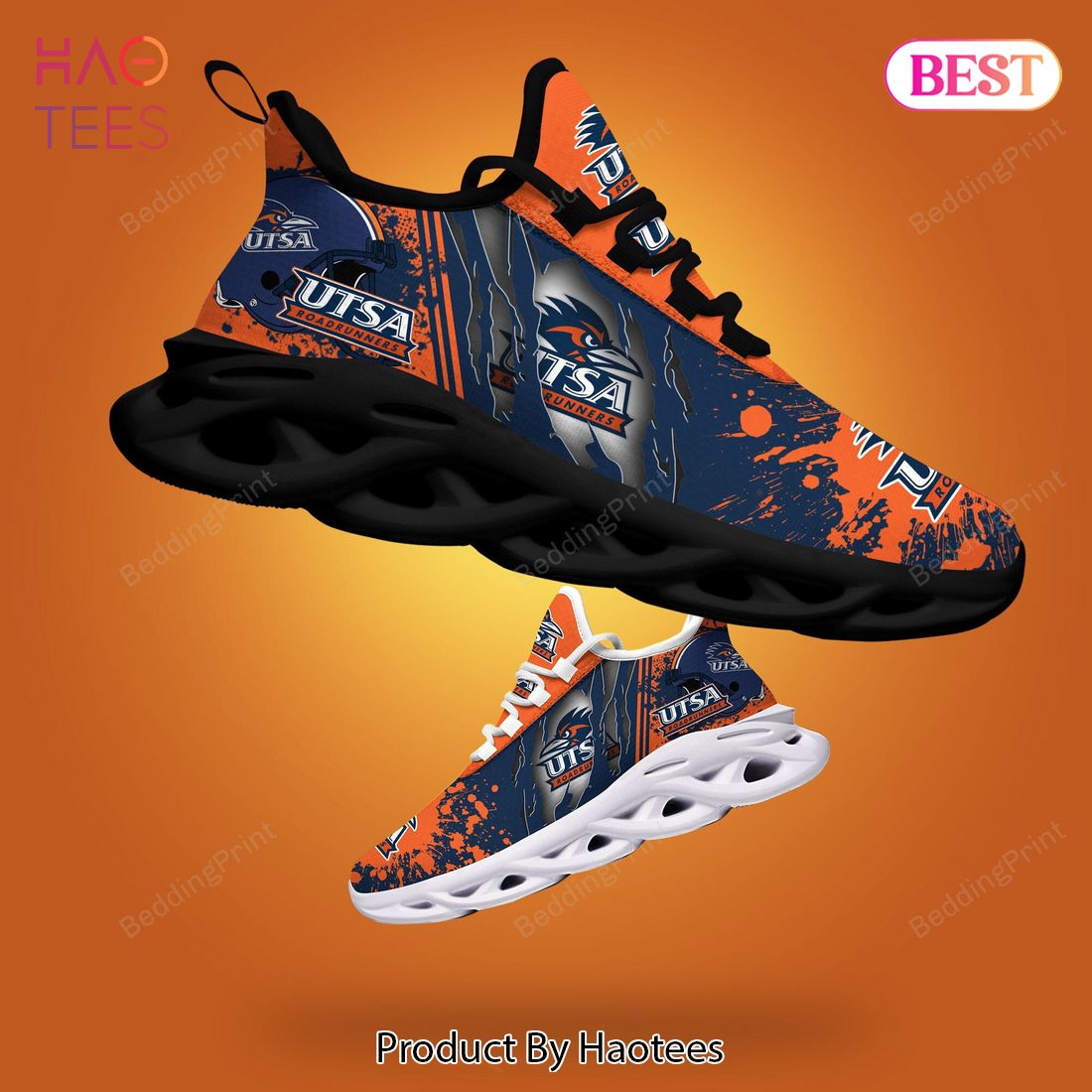 UTSA Roadrunners NCAA Hot Trend Orange Mix Blue Max Soul Shoes