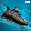 West Virginia Mountaineers NCAA Blue Black Gold Max Soul Shoes