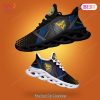 West Virginia Mountaineers NCAA Hot Trend Black Mix Blue Max Soul Shoes