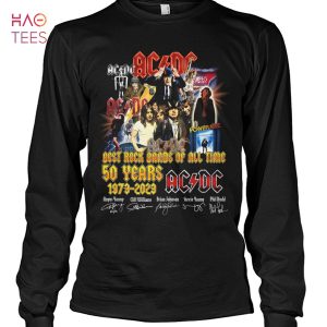AC DC Best Rock Bands Of All Time 50 Years 1973 2023 Shirt
