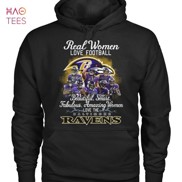 Real Women Love Football Beautiful Smart Fabulous Amazing Women Love The Baltimore Ravens Shirt