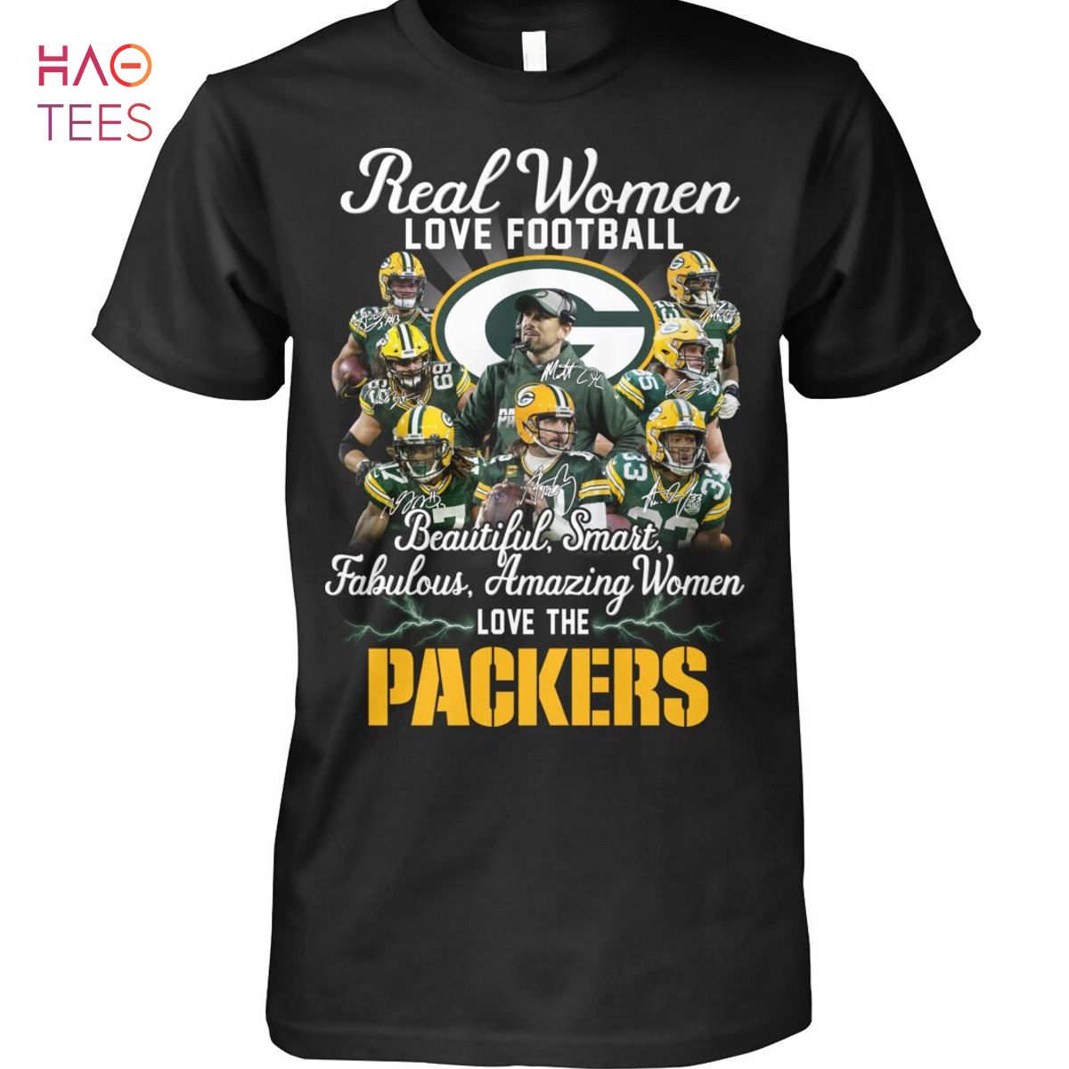 Real Women Love Football Beautiful Smart Fabulous Amazing Women Love The Packers Shirt