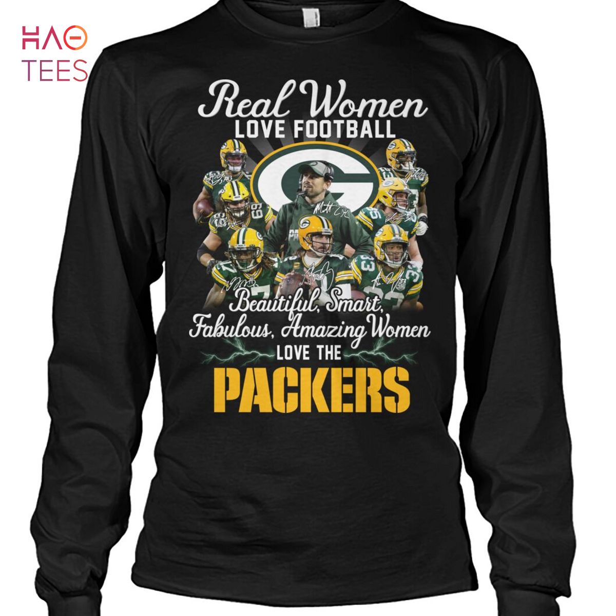 NFL Green Bay Packers Vintage Homerun Long Sleeve Women's T-Shirt