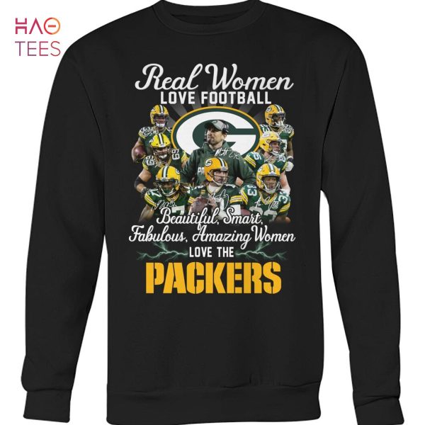Real Women Love Football Beautiful Smart Fabulous Amazing Women Love The Packers Shirt