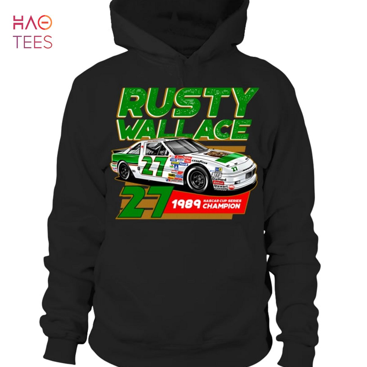 Rusty Wallace 27 1989 Nascar Cup Series Champion Shirt Rusty Wallace 27 1989 Nascar Cup Series Champion Shirt