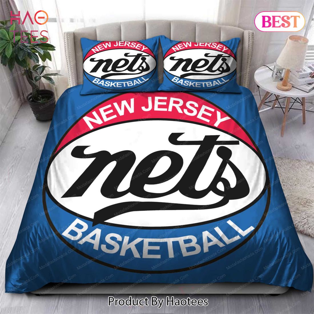Buy 1977-1978 Logo Brooklyn Nets NBA 141 Bedding Sets Bed Sets, Bedroom Sets, Comforter Sets, Duvet Cover, Bedspread