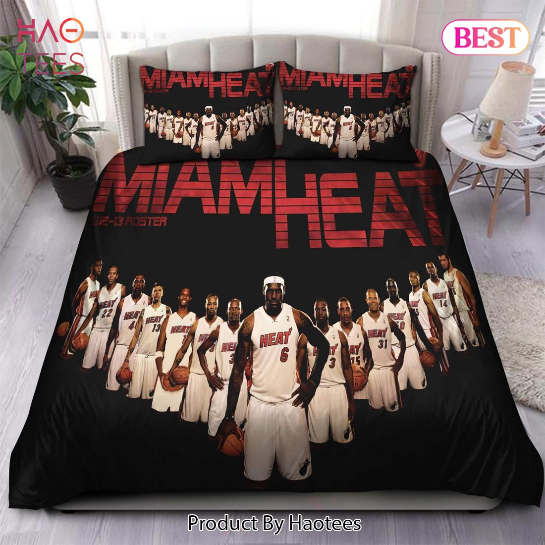 Buy 2012 - 2013 Roster Miami Heat NBA 32 Bedding Sets Bed Sets, Bedroom Sets, Comforter Sets, Duvet Cover, Bedspread Buy 2012 - 2013 Roster Miami Heat NBA 32 Bedding Sets Bed Sets, Bedroom Sets, Comforter Sets, Duvet Cover, Bedspread