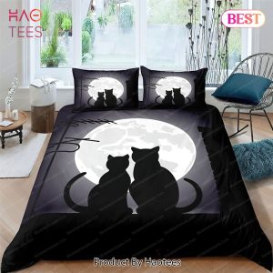 Buy 3D Moonlight Cat Black Bedding Sets Bed Sets, Bedroom Sets, Comforter Sets, Duvet Cover, Bedspread