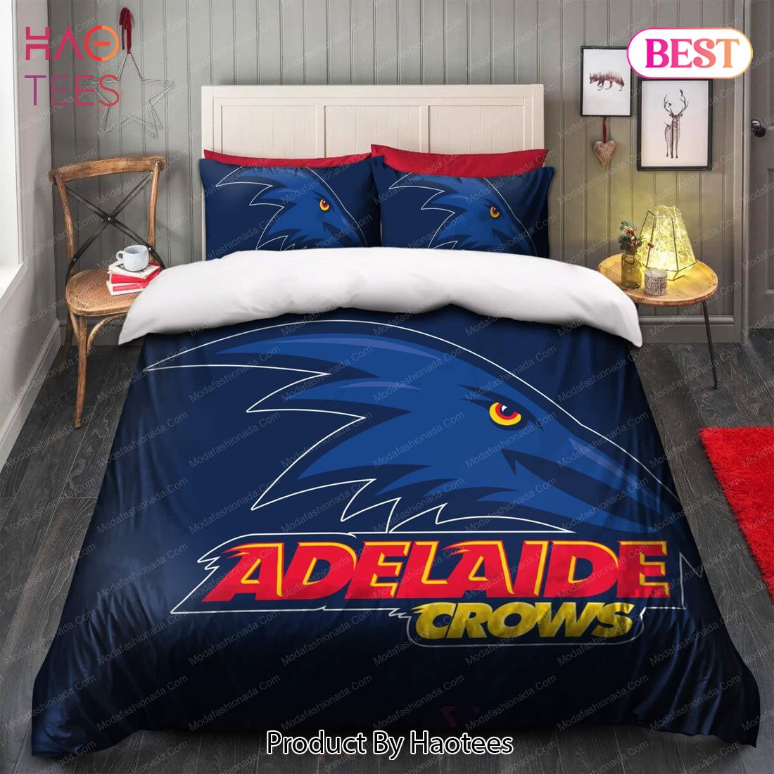 Buy Adelaide Football Club Logo Bedding Sets Bed Sets, Bedroom Sets