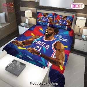 Buy Art Joel Embiid Philadelphia 76ers NBA 107 Bedding Sets Bed Sets, Bedroom Sets, Comforter Sets, Duvet Cover, Bedspread