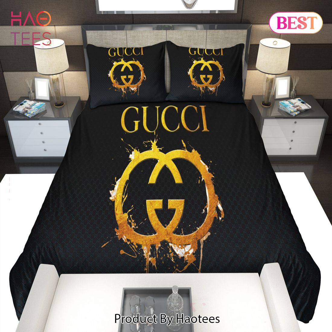 Buy Art Logo Gucci Bedding Sets Bed Sets, Bedroom Sets, Comforter Sets, Duvet Cover, Bedspread