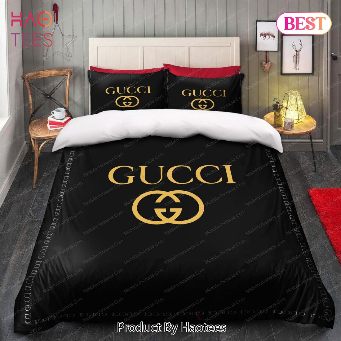 At blokere dommer Symposium Buy Black Gucci Bedding Sets Bed Sets, Bedroom Sets, Comforter Sets, Duvet  Cover, Bedspread
