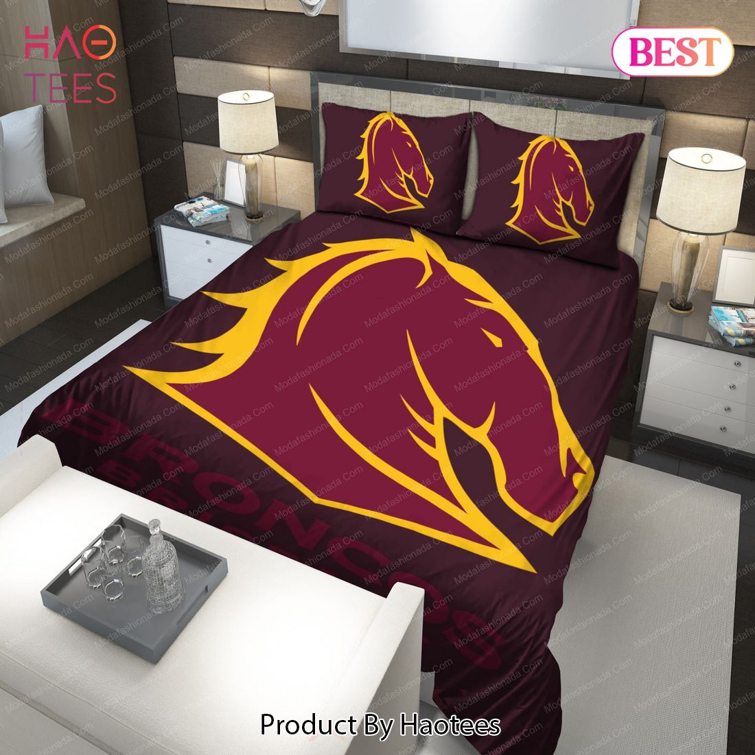 Buy Brisbane Broncos Logo Bedding Sets Bed Sets, Bedroom Sets