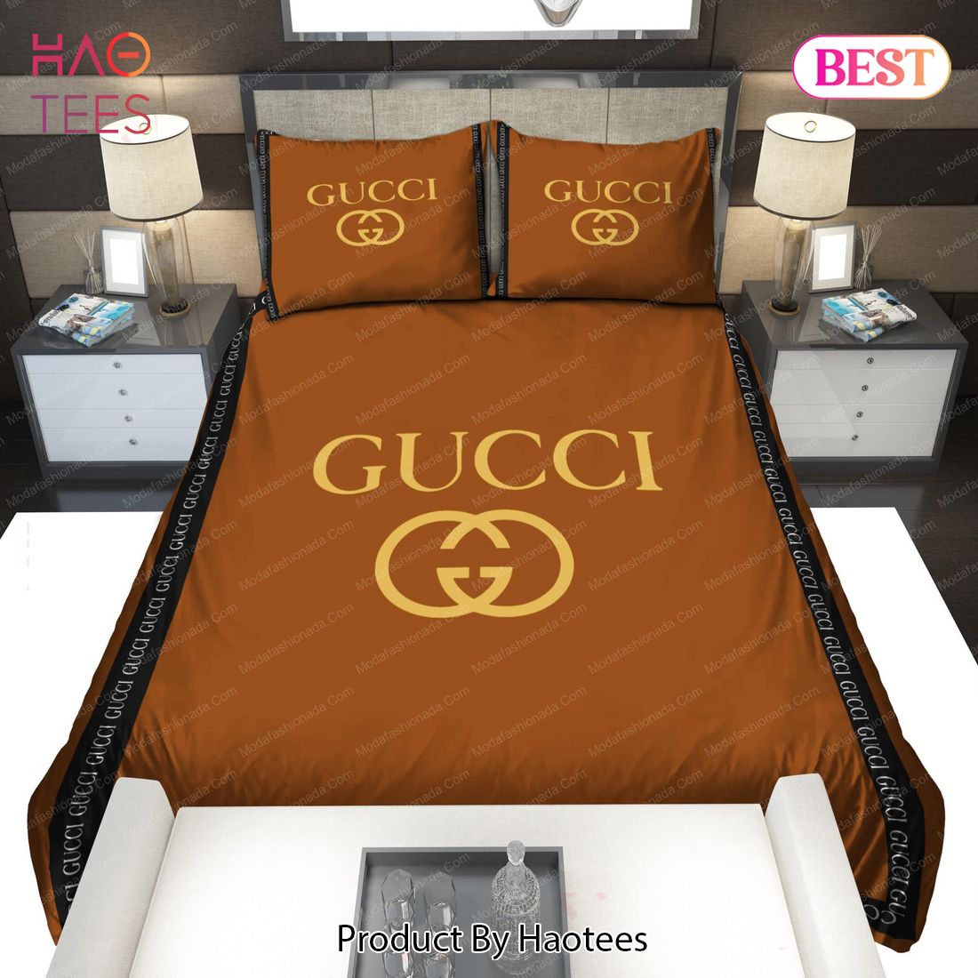 Buy Brown Gucci Bedding Sets Bed Sets, Bedroom Sets, Comforter Sets, Duvet Cover, Bedspread Luxury Store