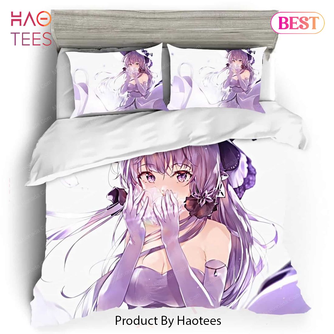 Anime girl outlet bed sheets