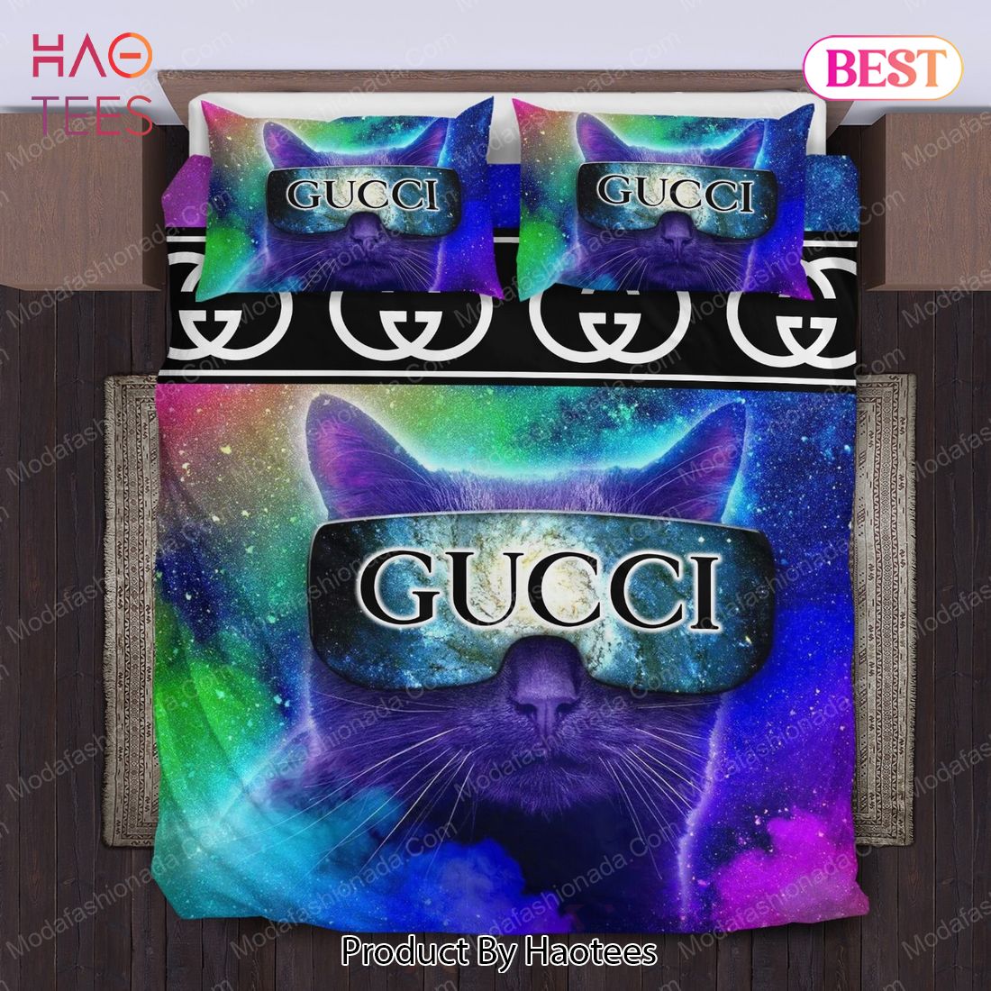 Buy Cats Glasses Gucci Bedding Sets Bed Sets, Bedroom Sets, Comforter Sets, Duvet Cover, Bedspread Luxury Store