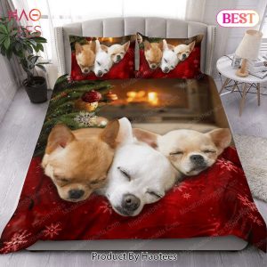 Buy Chihuahua Sleeping Christmas Dog Animal 300 Bedding Set Bed Sets, Bedroom Sets, Comforter Sets, Duvet Cover, Bedspread