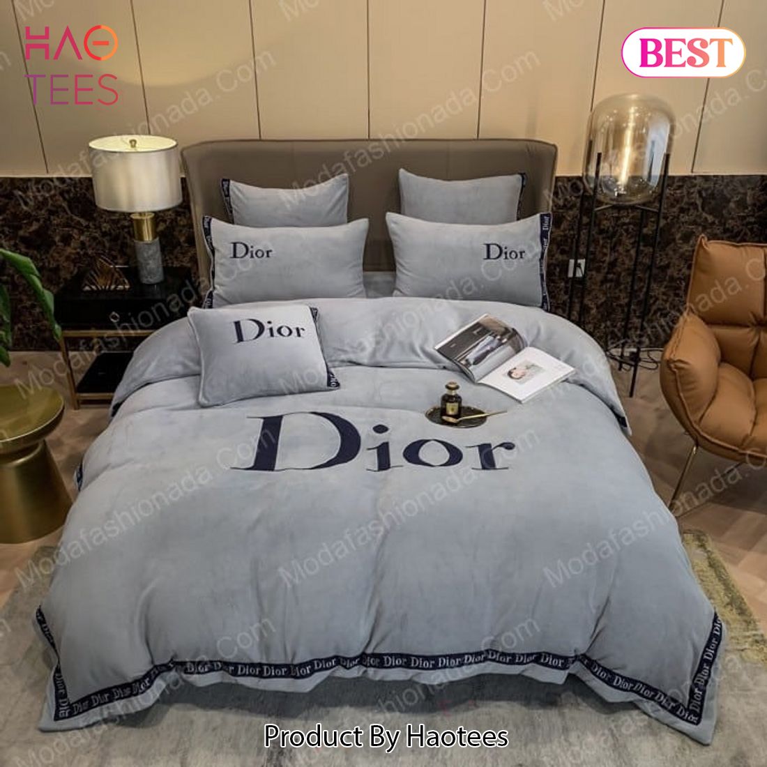 Buy Christian Dior Logo Brands 6 Bedding Set Bed Sets, Bedroom Sets, Comforter Sets, Duvet Cover, Bedspread