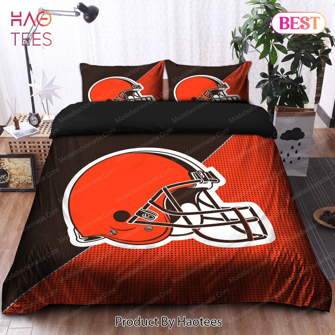 Lids Cleveland Browns Holiday Reindeer Blanket and Pillow Combo Set