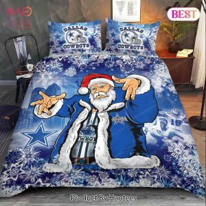 Buy Dallas Cowboys Christmas Santa Claus Bedding Sets Bed Sets, Bedroom Sets, Comforter Sets, Duvet Cover, Bedspread
