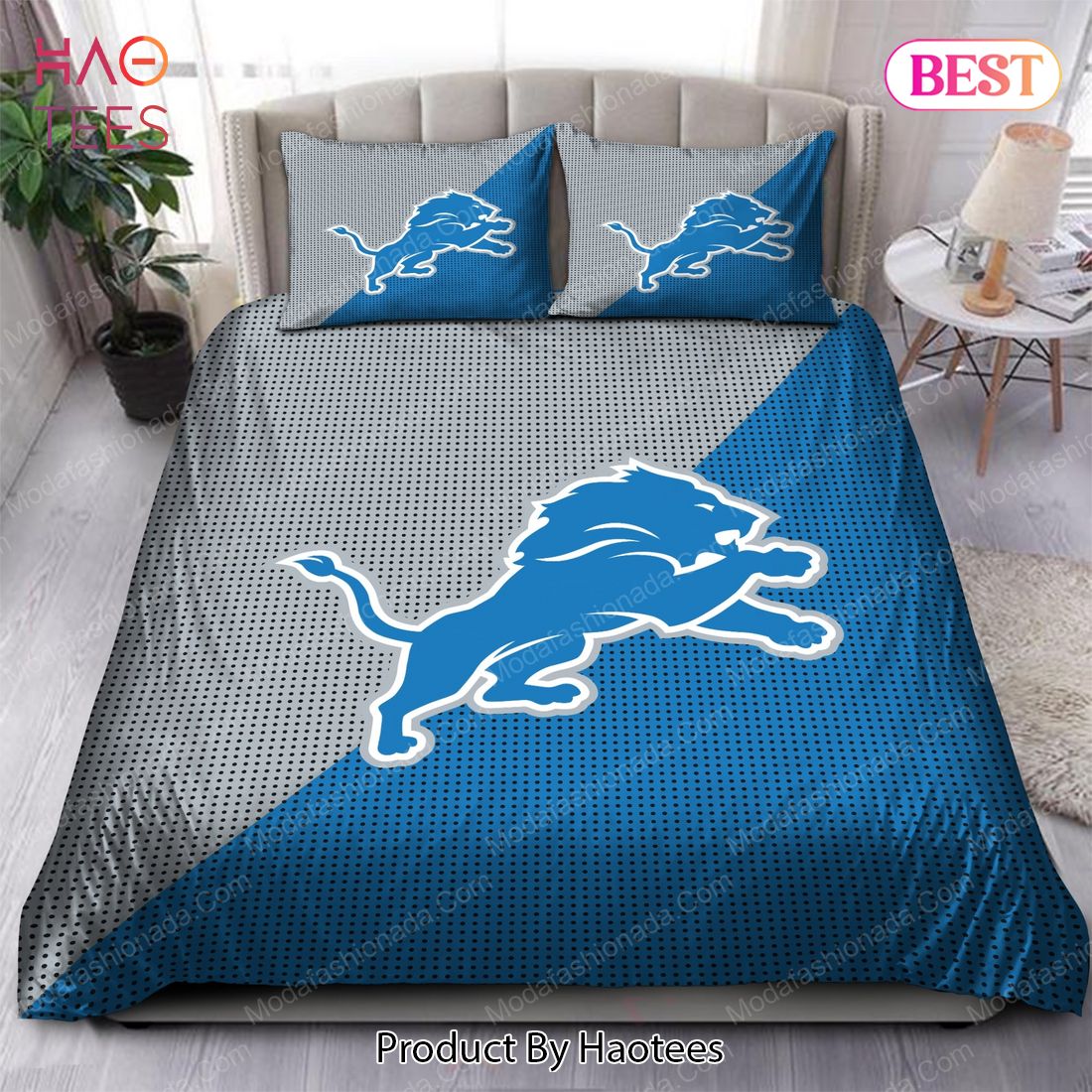 Buy Detroit Lions Logo Bedding Sets Bed Sets, Bedroom Sets, Comforter Sets, Duvet Cover, Bedspread