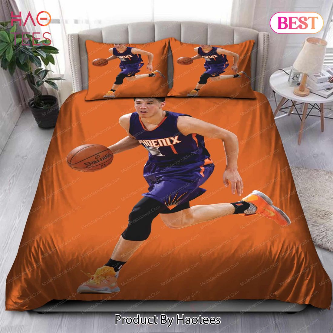Buy Devin Booker Phoenix Suns NBA 86 Bedding Sets Bed Sets, Bedroom