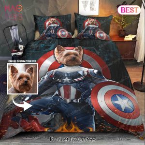 Buy Dog Cosplay Photos Captain America Bedding Sets Bed Sets, Bedroom Sets, Comforter Sets, Duvet Cover, Bedspread