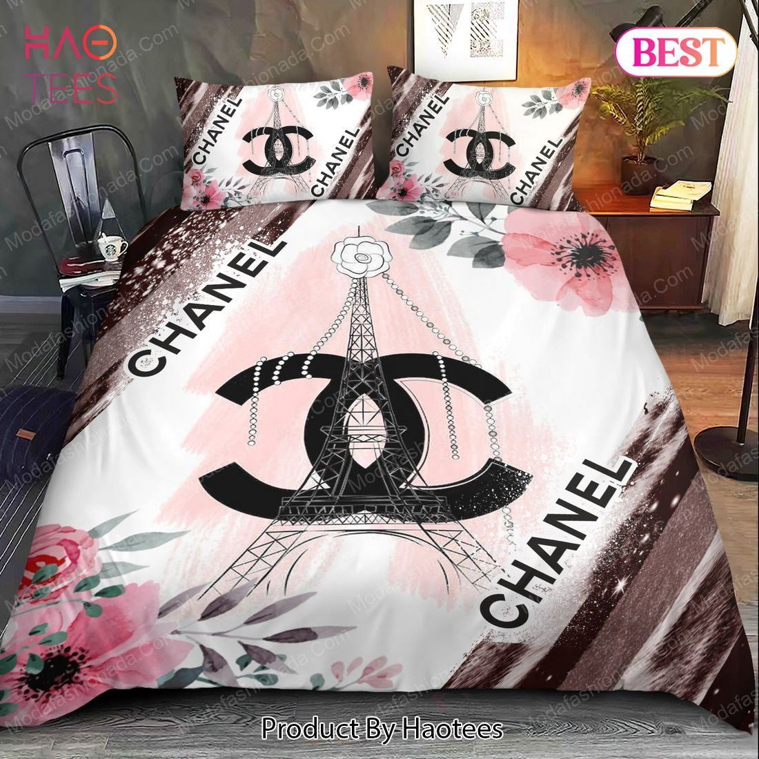 Buy Flower Chanel Bed Sets Bedding Sets Bed Sets, Bedroom Sets, Comforter Sets, Duvet Cover, Bedspread Luxury Store