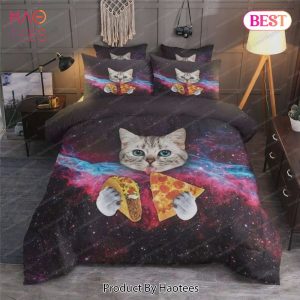 Buy Galaxy – Pizza And Taco Cat Animal 144 Bedding Set Bed Sets, Bedroom Sets, Comforter Sets, Duvet Cover, Bedspread