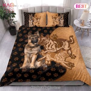 Buy German Shepherd Texture Style Dog Animal 212 Bedding Set Bed Sets, Bedroom Sets, Comforter Sets, Duvet Cover, Bedspread