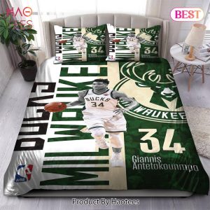Buy Giannis Antetokounmpo Milwaukee Bucks NBA 16 Bedding Sets Bed Sets, Bedroom Sets, Comforter Sets, Duvet Cover, Bedspread