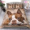 Buy Ginger Boston Terrier Dog Animal 203 Bedding Set Bed Sets, Bedroom Sets, Comforter Sets, Duvet Cover, Bedspread