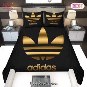 Buy Gold Adidas Logo Bedding Set Bed Sets, Bedroom Sets, Comforter Sets, Duvet Cover, Bedspread