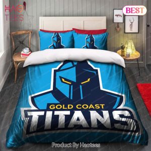 Buy Gold Coast Titans Logo Bedding Sets Bed Sets, Bedroom Sets, Comforter Sets, Duvet Cover, Bedspread