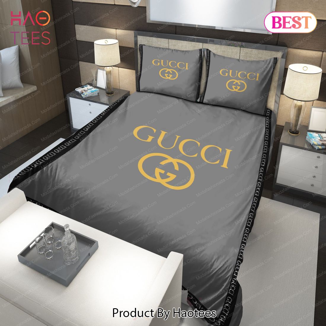 Buy Grey Gucci Bedding Sets Bed Sets, Bedroom Sets, Comforter Sets, Duvet Cover, Bedspread Luxury Store