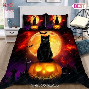 Buy Halloween Black Cat Animal 285 Bedding Set Bed Sets, Bedroom Sets, Comforter Sets, Duvet Cover, Bedspread