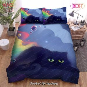 Buy Halloween Bubbles And Black Cat Animal 280 Bedding Set Bed Sets, Bedroom Sets, Comforter Sets, Duvet Cover, Bedspread