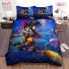 Buy Halloween Witch Flying On Magic Broom Cat Animal 255 Bedding Set Bed Sets, Bedroom Sets, Comforter Sets, Duvet Cover, Bedspread