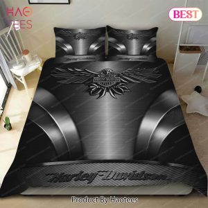 Buy Harley Davidson Eagle Black Background Motorcycles Logo Moto 27 Bedding Set Bed Sets, Bedroom Sets, Comforter Sets, Duvet Cover, Bedspread