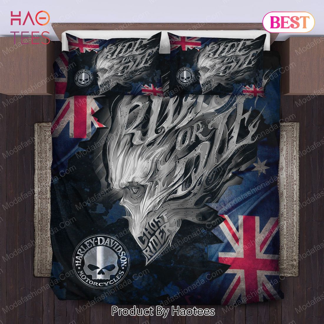 Buy Harley Davidson Ghost Rider Bedding Sets Bed Sets, Bedroom Sets, Comforter Sets, Duvet Cover, Bedspread Luxury Store