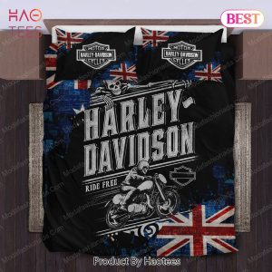Buy Harley Davidson Ride Free Motorcycle And Australia Flag Bedding Sets Bed Sets, Bedroom Sets, Comforter Sets, Duvet Cover, Bedspread