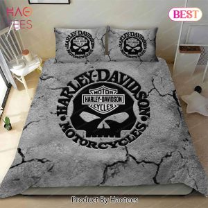Buy Harley Davidson With Skull Motorcycles Logo Broken Wall Background 96 Bedding Set Bed Sets, Bedroom Sets, Comforter Sets, Duvet Cover, Bedspread