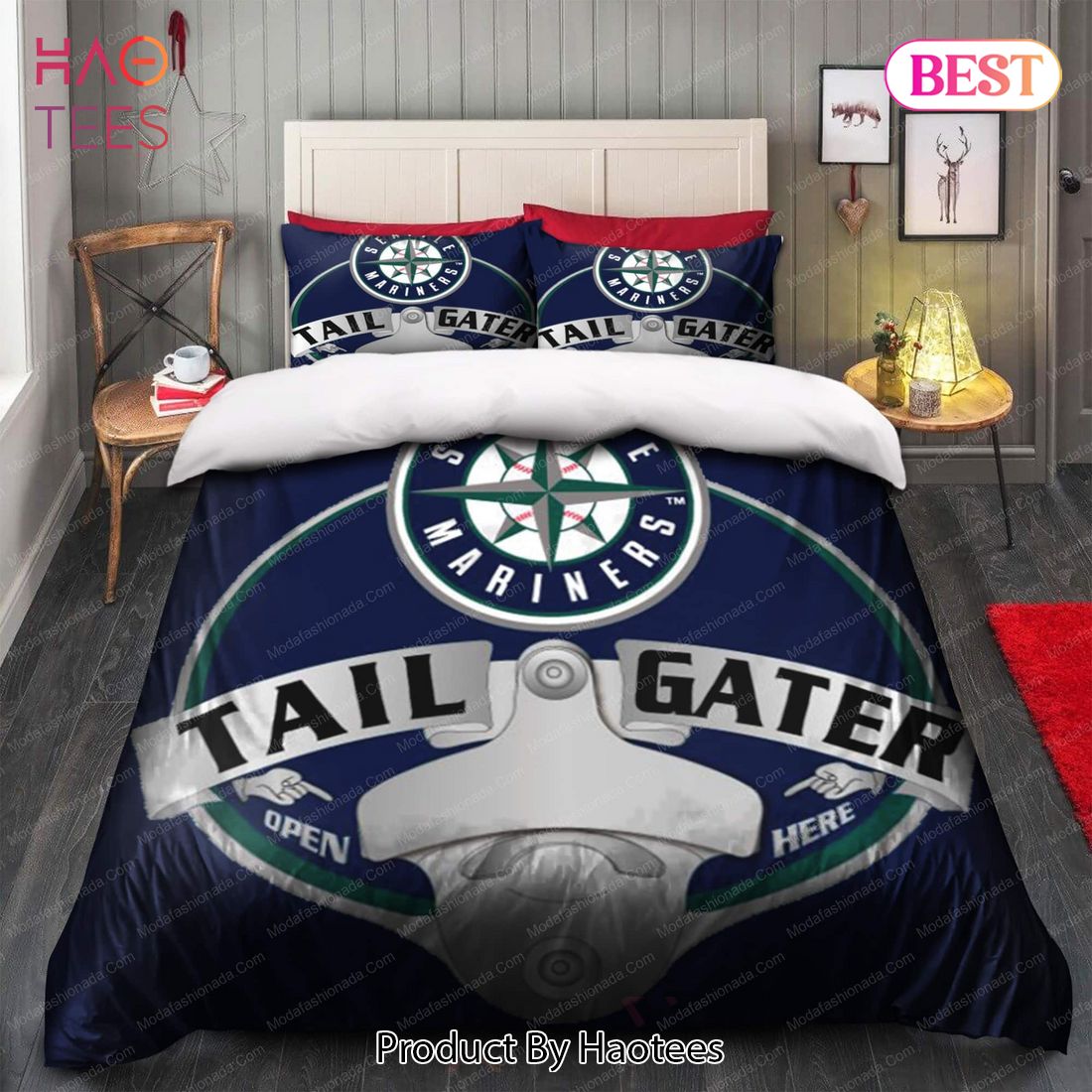 MLB - Seattle Mariners Printed Headrest Cover