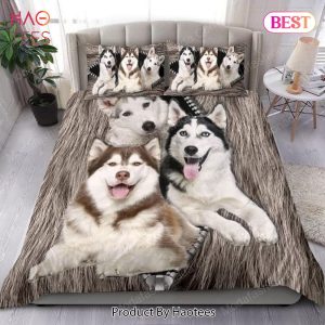 Buy Husky Zipper Dog Animal 1 Bedding Set Bed Sets, Bedroom Sets, Comforter Sets, Duvet Cover, Bedspread