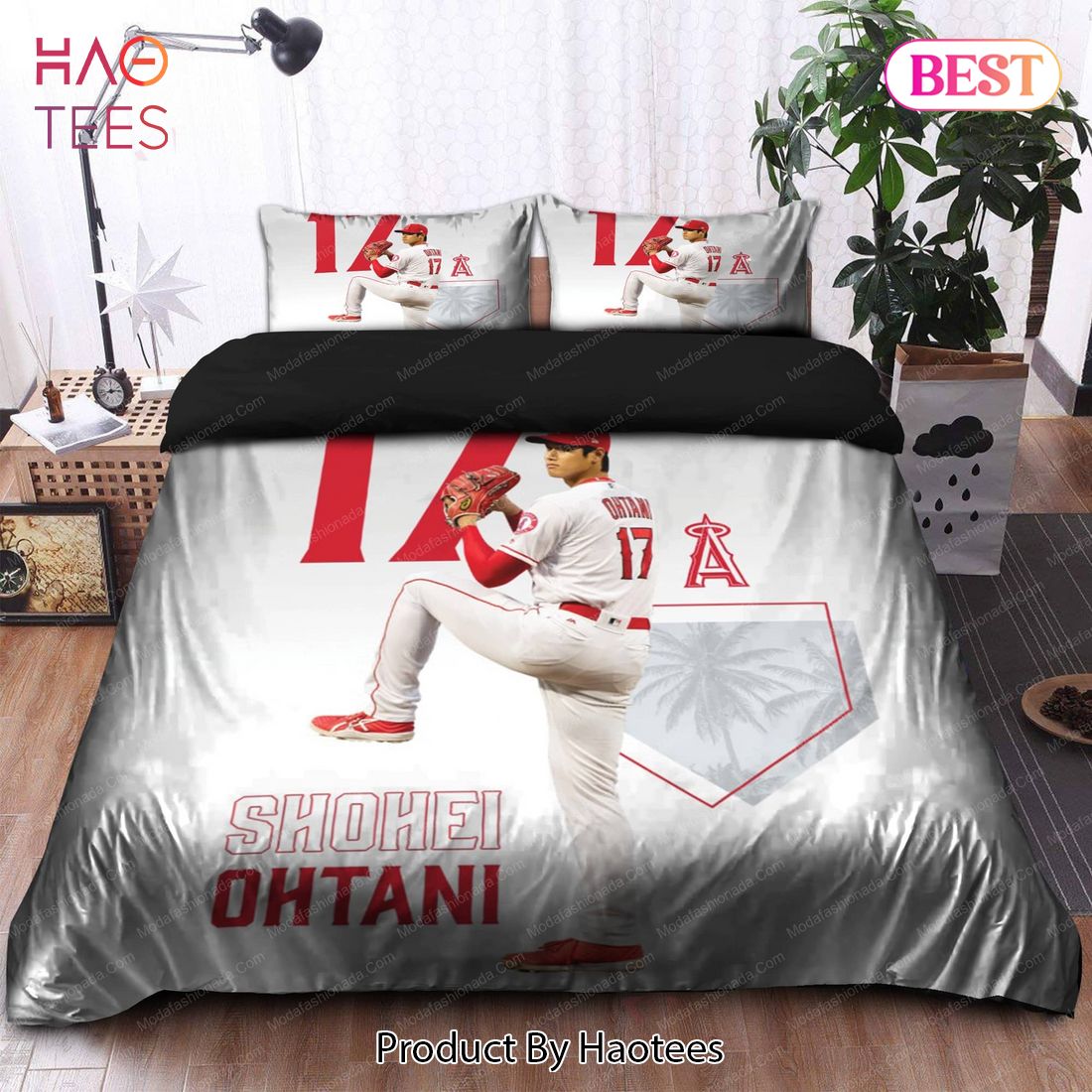 Buy Japanese Shohei Ohtani Los Angeles Angels MLB 24 Bedding Sets Bed Sets, Bedroom Sets, Comforter Sets, Duvet Cover, Bedspread
