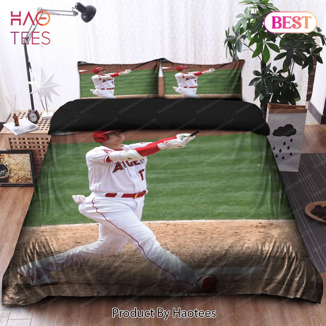 Buy Japanese Shohei Ohtani Los Angeles Angels MLB 25 Bedding Sets Bed Sets, Bedroom Sets, Comforter Sets, Duvet Cover, Bedspread