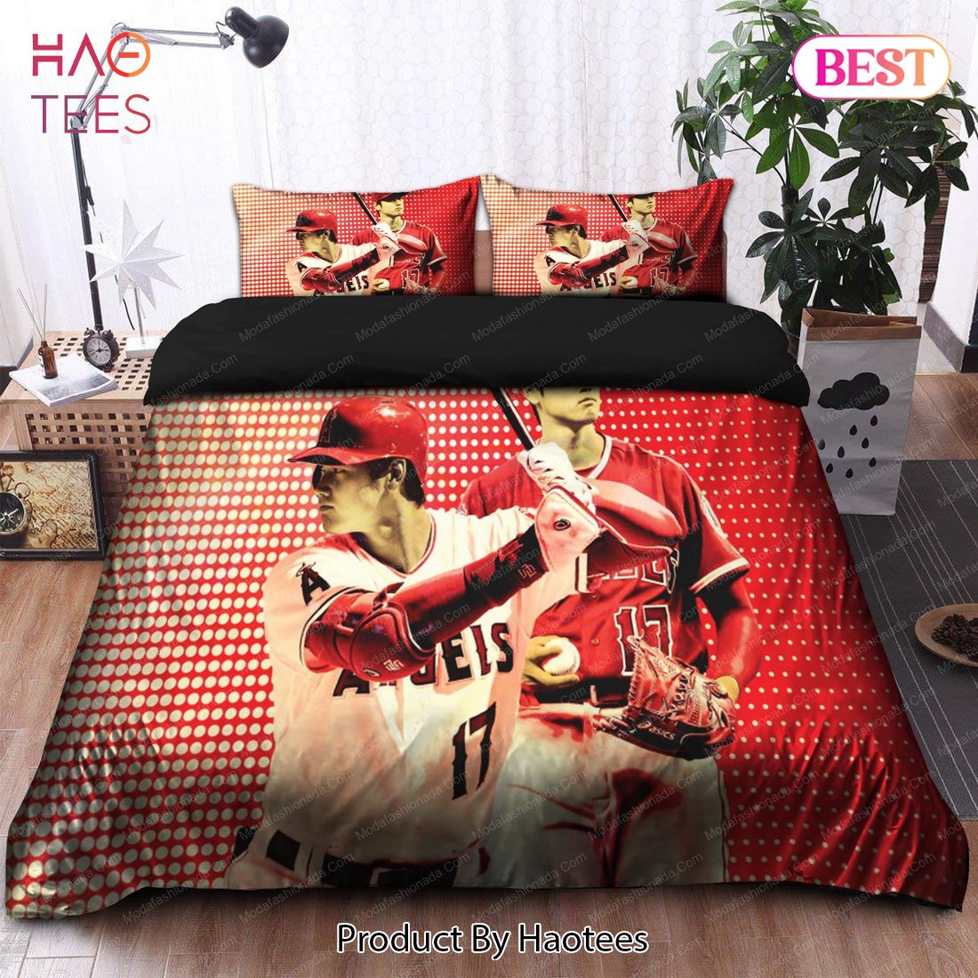 Buy Japanese Shohei Ohtani Los Angeles Angels MLB 27 Bedding Sets Bed Sets, Bedroom Sets, Comforter Sets, Duvet Cover, Bedspread
