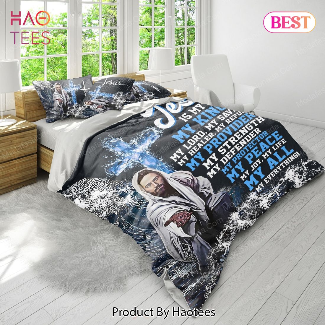 Buy Jesus Is My God My King My Provider My Protector My Peace My All Bedding Sets Bed Sets, Bedroom Sets, Comforter Sets, Duvet Cover, Bedspread